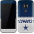 NFL Dallas Cowboys White Striped Moto E5 Play Skin